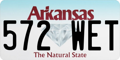 AR license plate 572WET