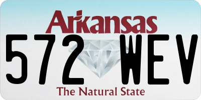 AR license plate 572WEV