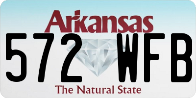 AR license plate 572WFB