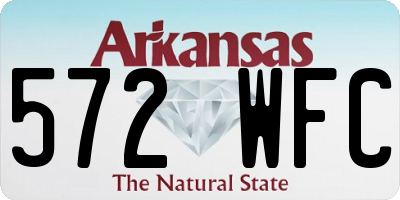 AR license plate 572WFC