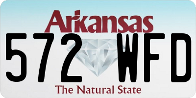 AR license plate 572WFD