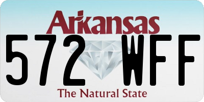 AR license plate 572WFF