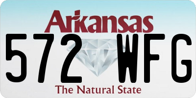 AR license plate 572WFG