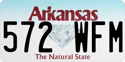 AR license plate 572WFM