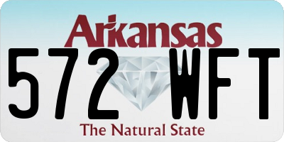AR license plate 572WFT