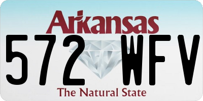 AR license plate 572WFV