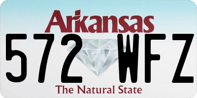AR license plate 572WFZ