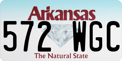 AR license plate 572WGC