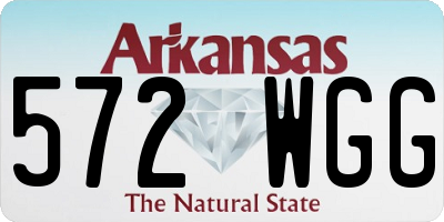 AR license plate 572WGG