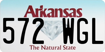 AR license plate 572WGL