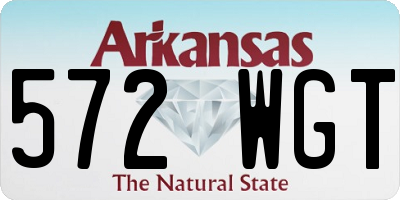 AR license plate 572WGT