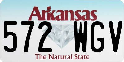 AR license plate 572WGV