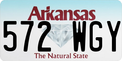 AR license plate 572WGY