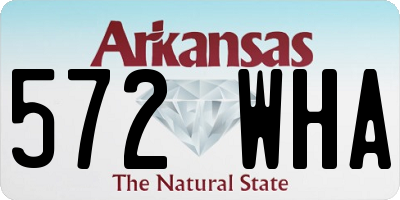 AR license plate 572WHA