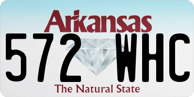 AR license plate 572WHC
