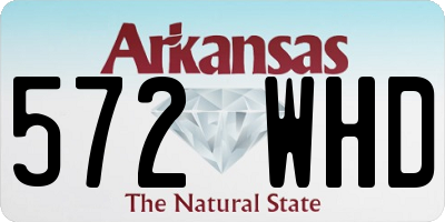 AR license plate 572WHD