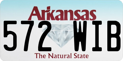 AR license plate 572WIB
