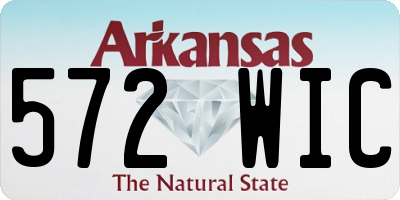 AR license plate 572WIC