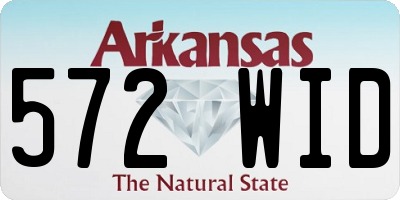 AR license plate 572WID
