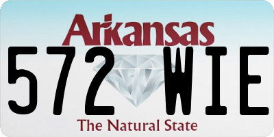 AR license plate 572WIE