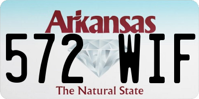 AR license plate 572WIF