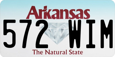 AR license plate 572WIM