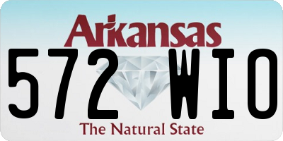 AR license plate 572WIO