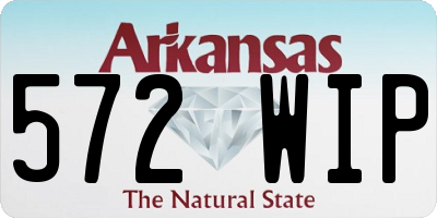 AR license plate 572WIP