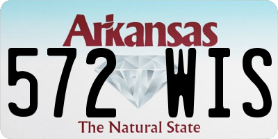 AR license plate 572WIS