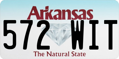 AR license plate 572WIT