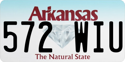 AR license plate 572WIU