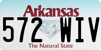 AR license plate 572WIV