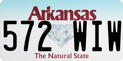AR license plate 572WIW