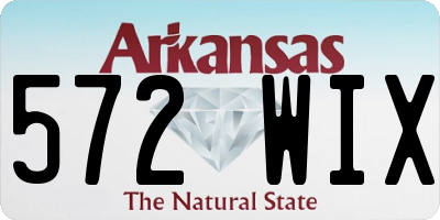 AR license plate 572WIX