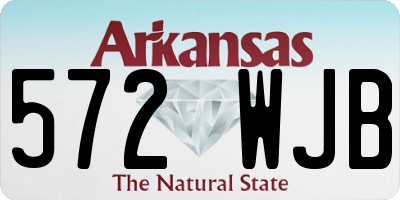 AR license plate 572WJB