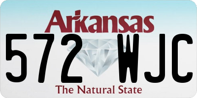AR license plate 572WJC