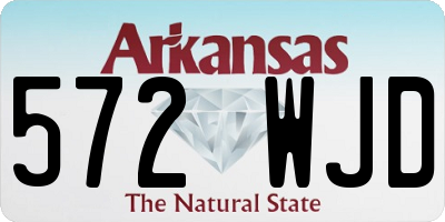 AR license plate 572WJD