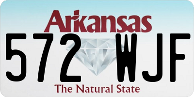 AR license plate 572WJF