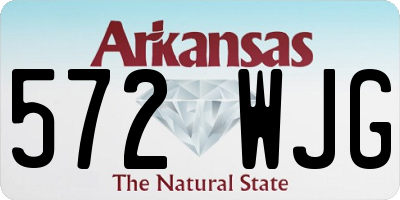 AR license plate 572WJG