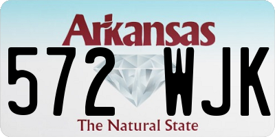 AR license plate 572WJK