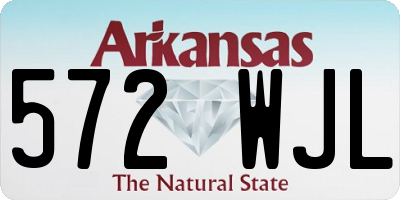 AR license plate 572WJL