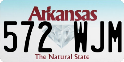 AR license plate 572WJM