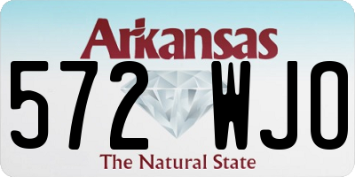 AR license plate 572WJO