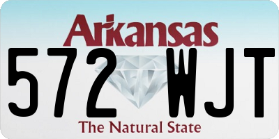 AR license plate 572WJT