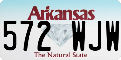 AR license plate 572WJW