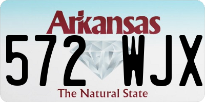 AR license plate 572WJX