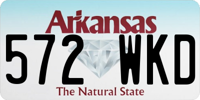 AR license plate 572WKD