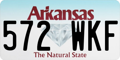 AR license plate 572WKF