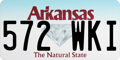 AR license plate 572WKI