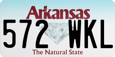 AR license plate 572WKL